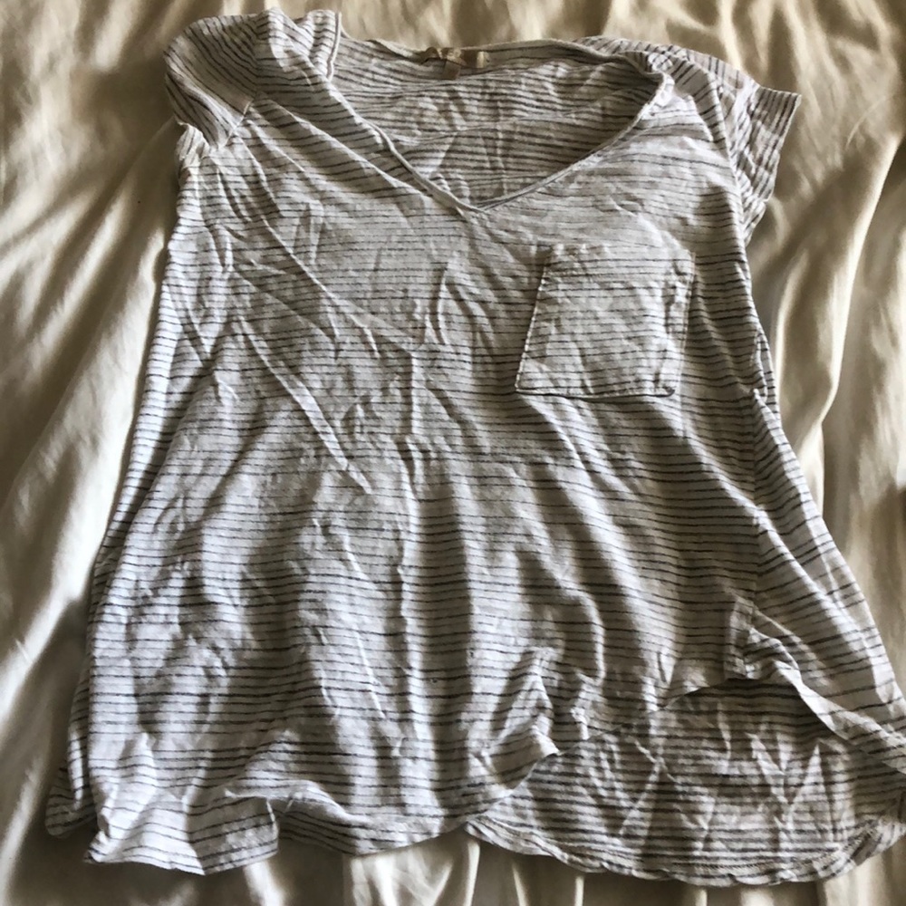 Grey and White shirt